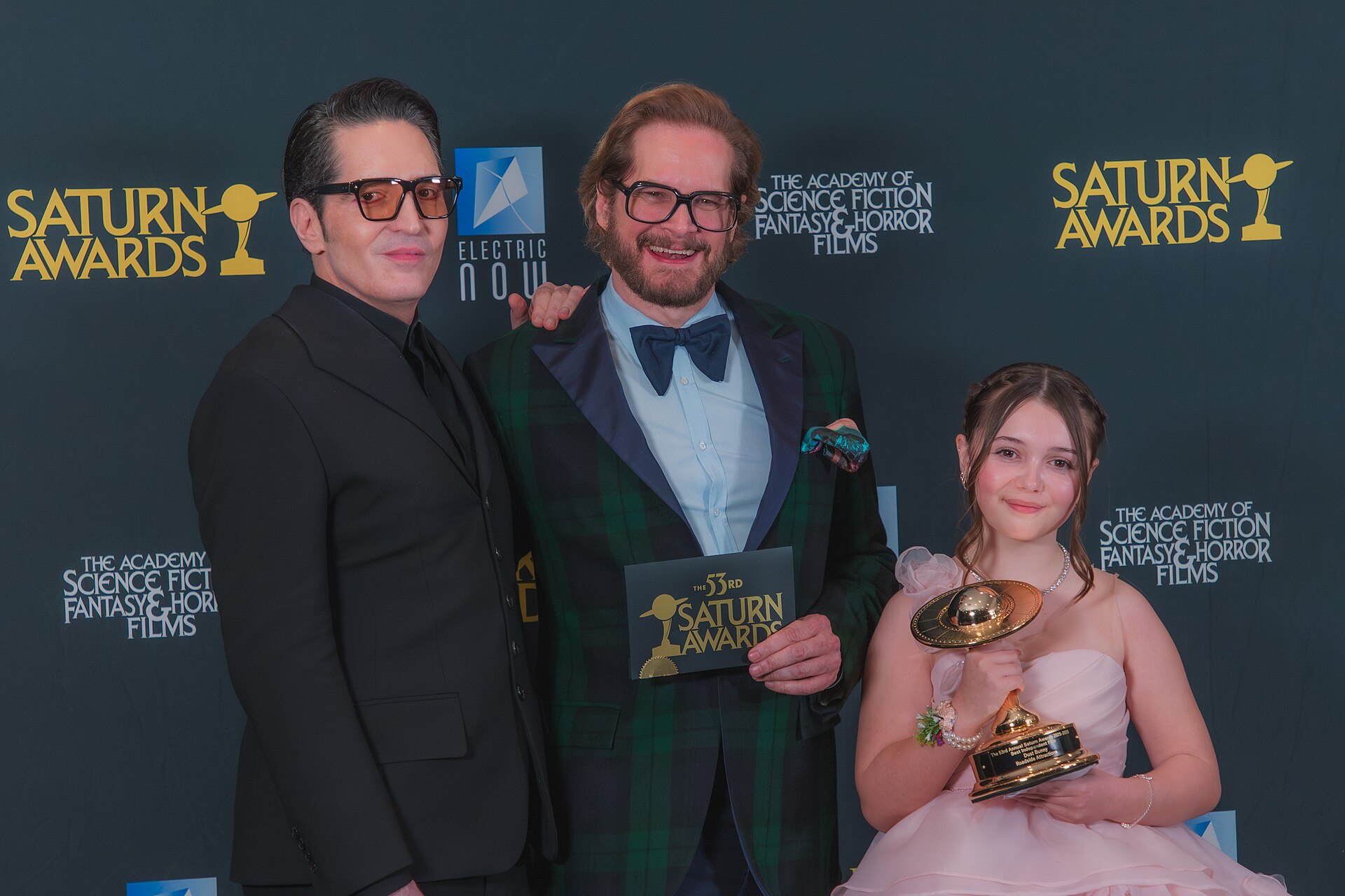 David Dastmalchian, Bryan Fuller, & Sophie Sloan at the 53rd Saturn Awards