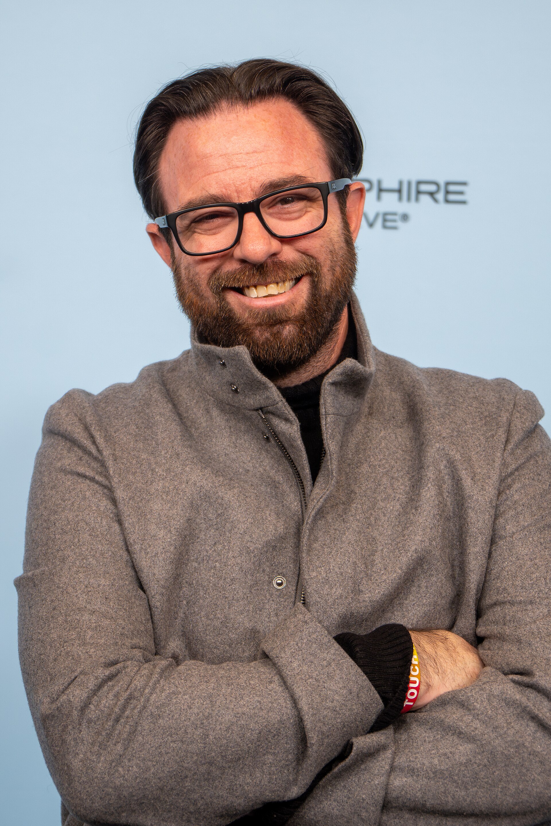 David Lawson Jr, producer, at the 2025 Sundance Film Festival for Touch Me