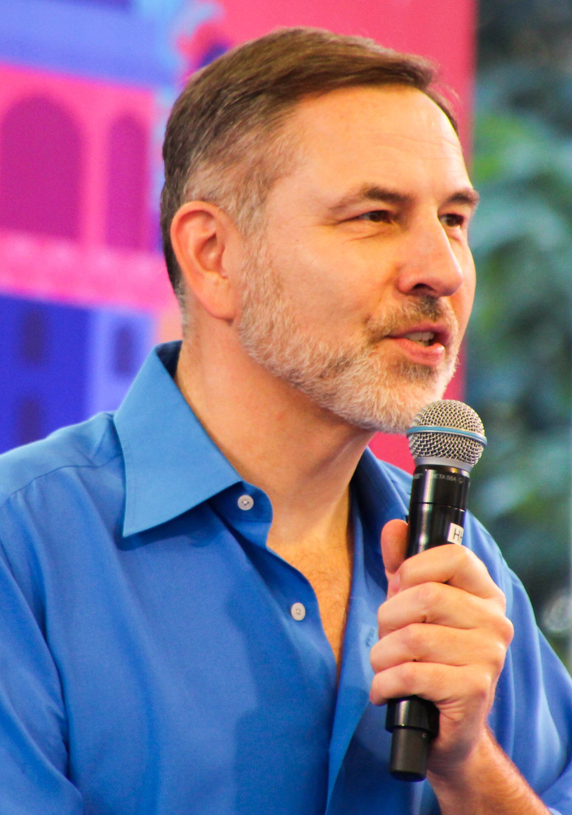 David Walliams, actor, comedian, and writer, at the 2025 Jaipur Literature Festival in Jaipur, India.