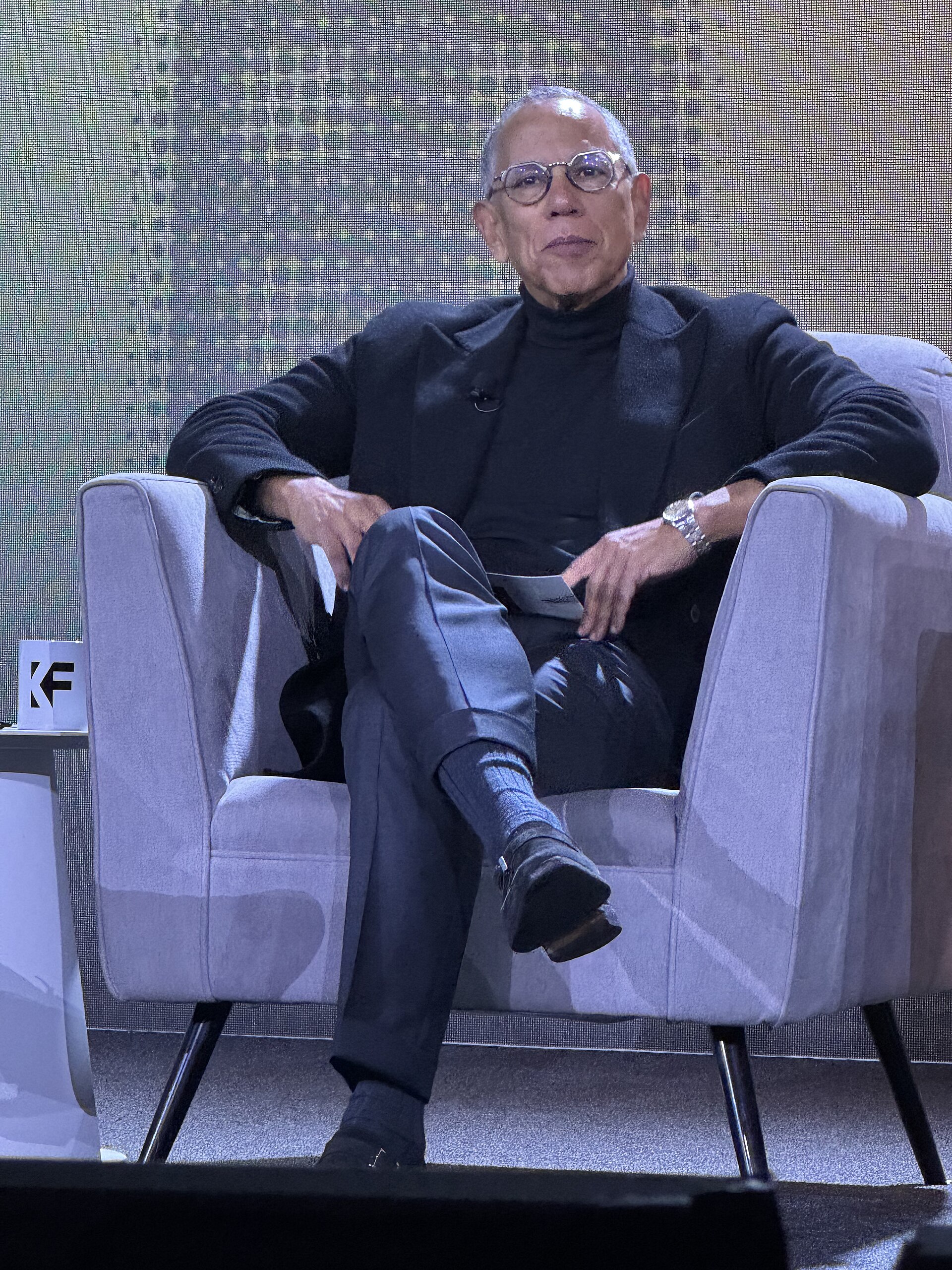 Dean Baquet, Former Executive Editor at The New York Times, speaking at the 2025 Knight Media Forum in Miami, Florida in February 2025