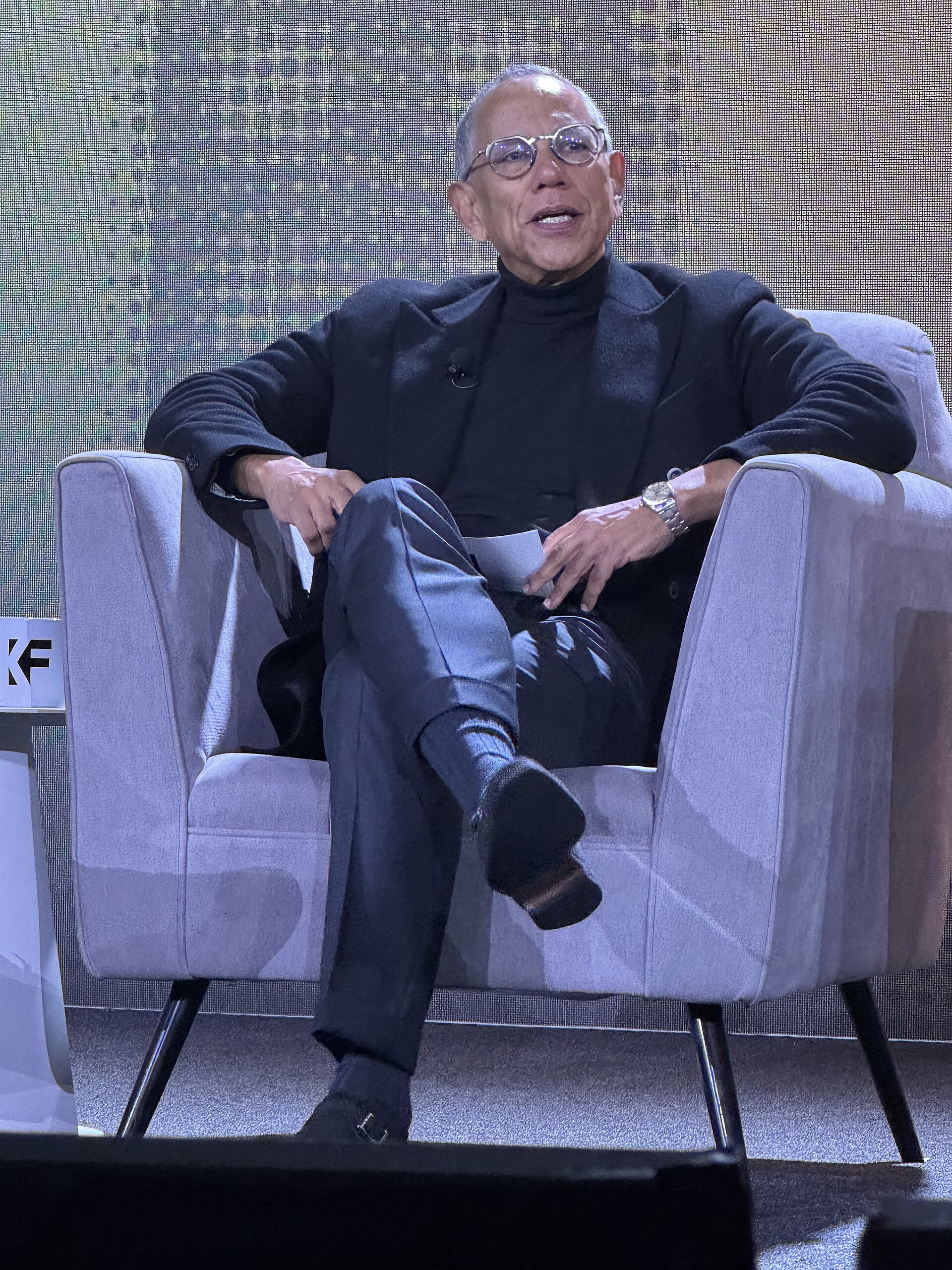 Dean Baquet, Former Executive Editor at The New York Times, speaking at the 2025 Knight Media Forum in Miami, Florida in February 2025