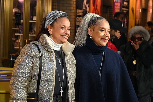 Debbie Allen & Phylicia Rashad at the first anniversary celebration for "Hell's Kitchen" on Broadway, April 2025