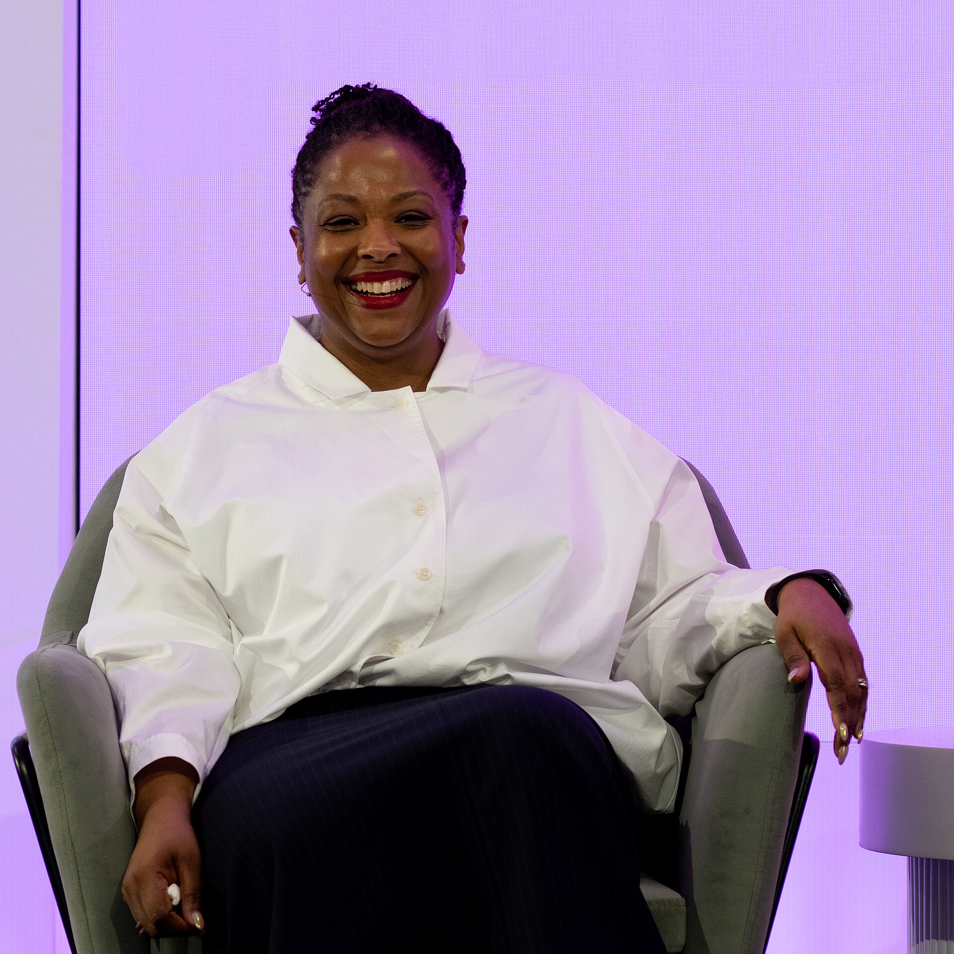 Deborah Archer, President, American Civil Liberties Union, at the 2025 SXSW London festival in London, England.