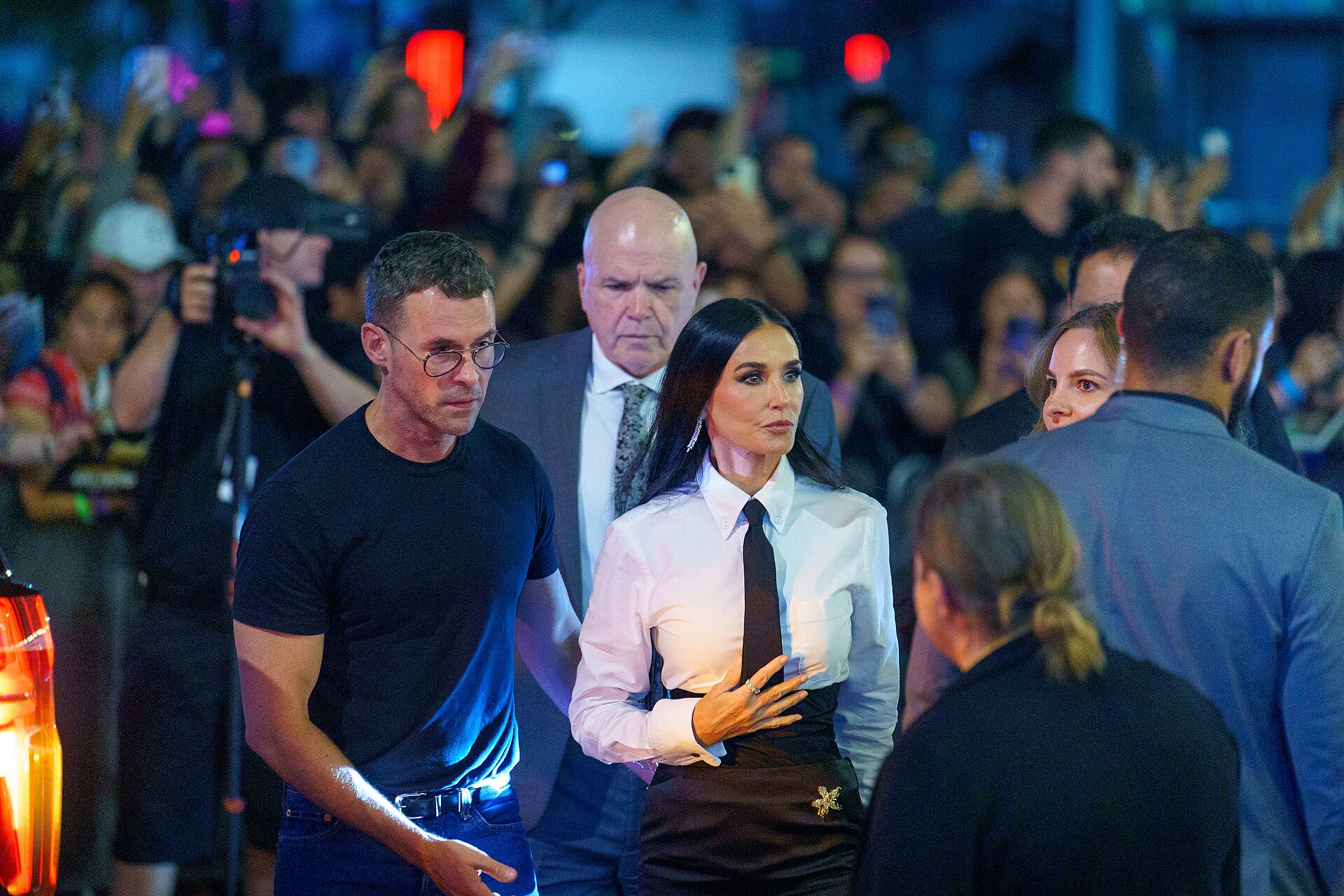 Demi Moore arriving at the 2024 Toronto International Film Festival The Substance premiere