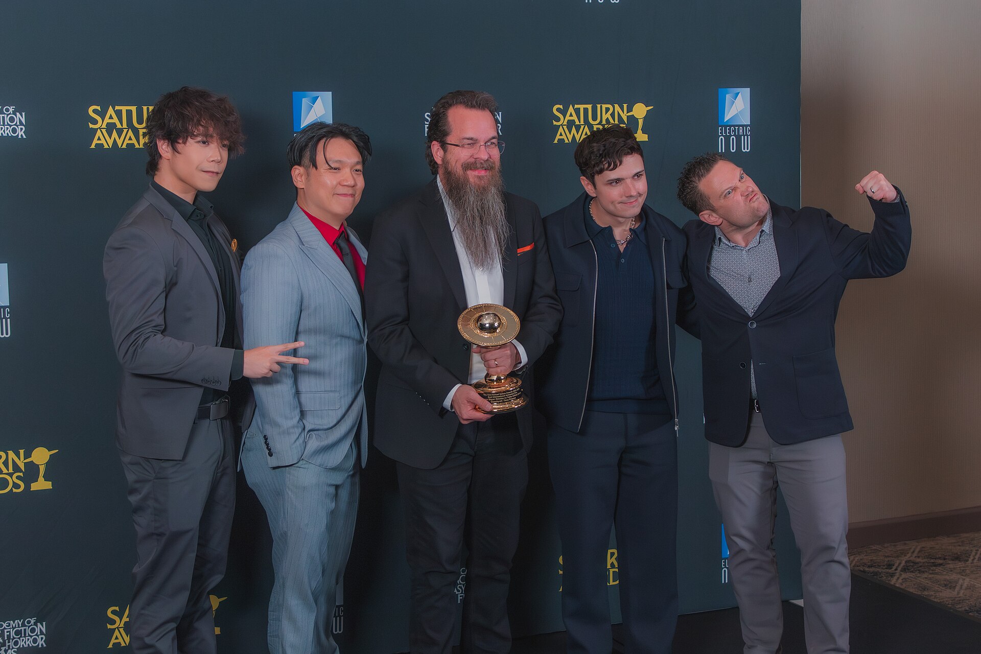 Aleks Le, Stephen Fu, Mitchel Berger, Zach Aguilar, & Bryce Papenbrook at the 53rd Saturn Awards