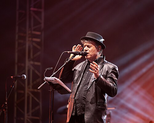 Denez performs at the Festival du chant de marin de Paimpol (Brittany, France), August 2025