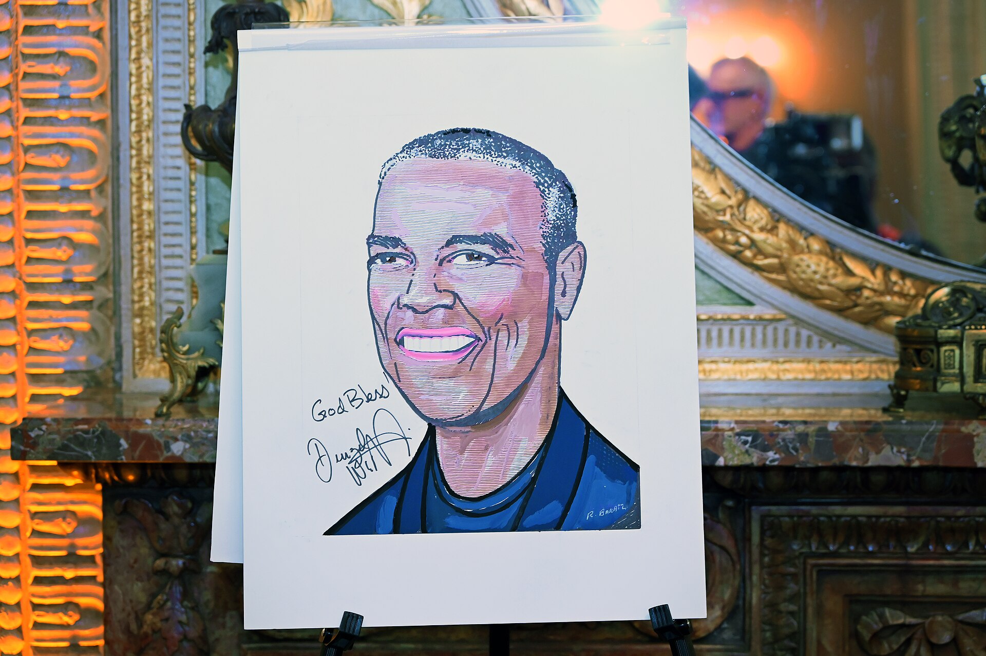 Denzel Washington's Sardi's portrait, 2025