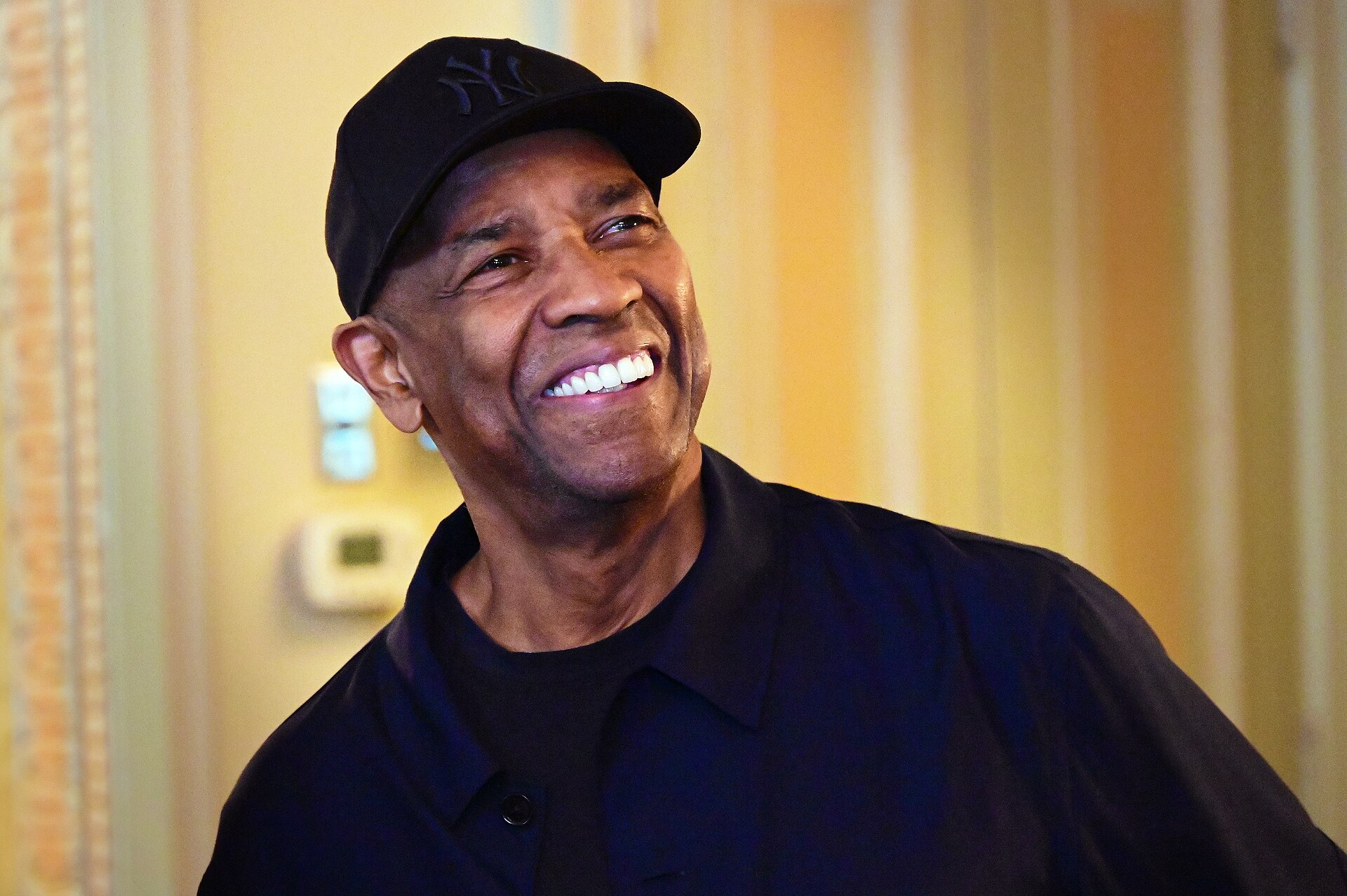 Denzel Washington at the unveiling of his Sardi's portrait, 2025