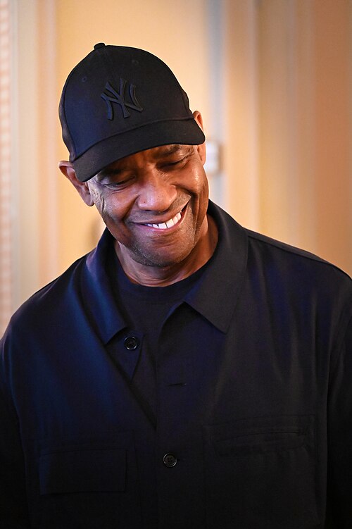 Denzel Washington at the unveiling of his Sardi's portrait, 2025