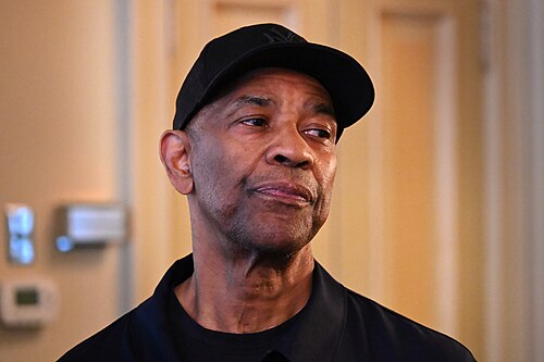 Denzel Washington at the unveiling of his Sardi's portrait, 2025