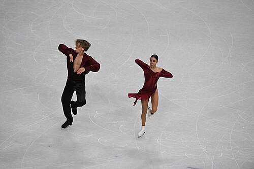 MILAN, ITALY - 07 FEBRUARY 2026: Diana Davis and Gleb Smolkin of Georgia compete during the Figure Skating Team Event Ice Dance-Free Dance at the Olympic Winter Games Milano Cortina 2026  Milano Ice Skating Arena on February 07, 2026 in Milan, Italy