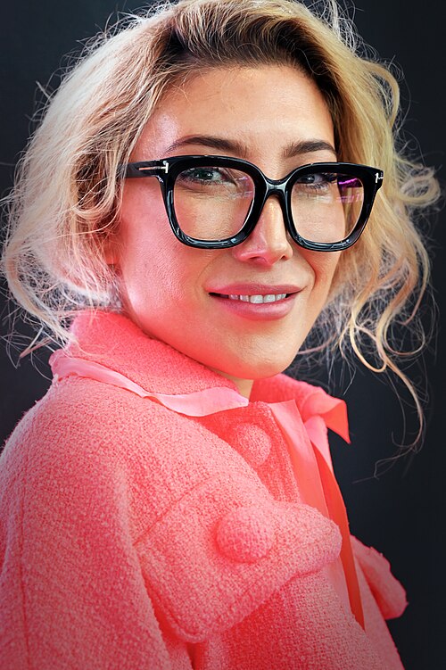 Dichen Lachman at a press event for "Severance," 2025