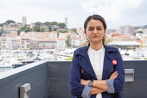 Director Payal Kapadia at 2024 Cannes Film Festival for the World Premiere of the film All We Imagine As Light