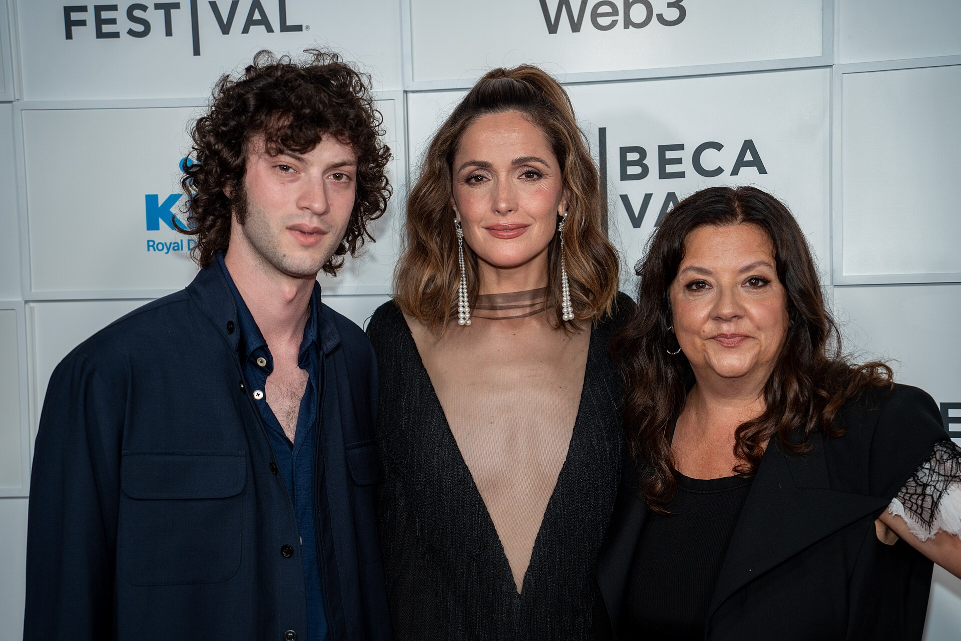 Dominic Sessa Rose Byrne Stephanie Laing during the Tow premiere at the 2025 Tribeca Festival