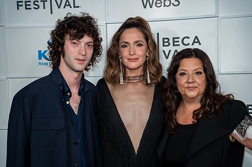 Dominic Sessa Rose Byrne Stephanie Laing during the Tow premiere at the 2025 Tribeca Festival