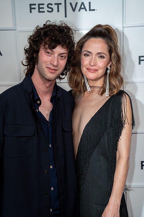 Dominic Sessa and Rose Byrne during the Tow premiere at the 2025 Tribeca Festival
