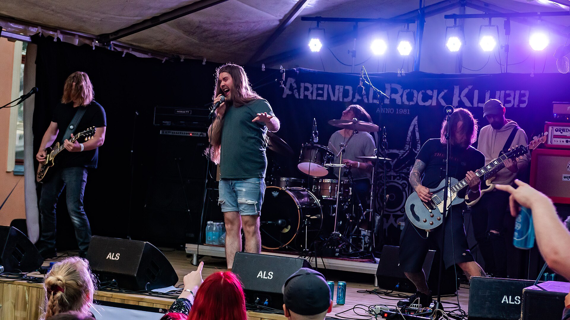 Dunderbeist on stage at Arendal Rockklubb, Norway, 2021