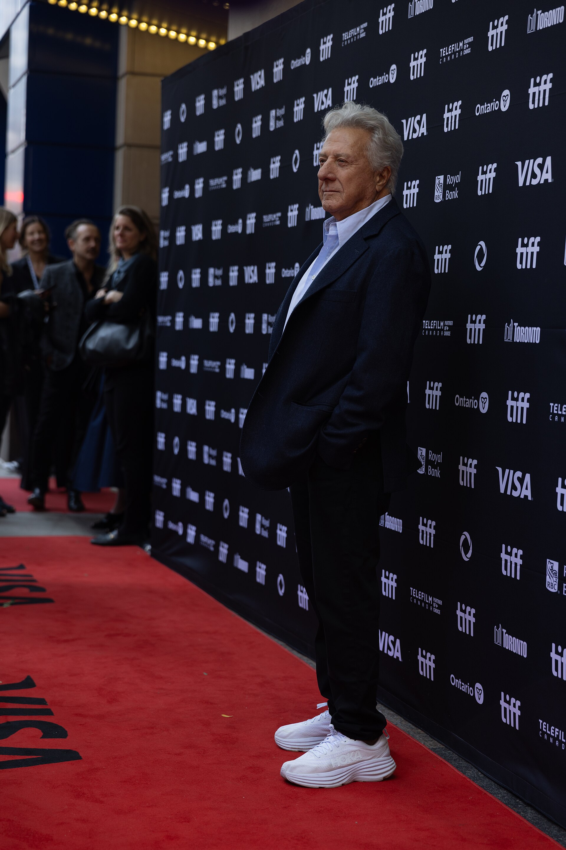 Dustin Hoffman, actor, at the 2025 Toronto International Film Festival (TIFF) for the movie Tuner.