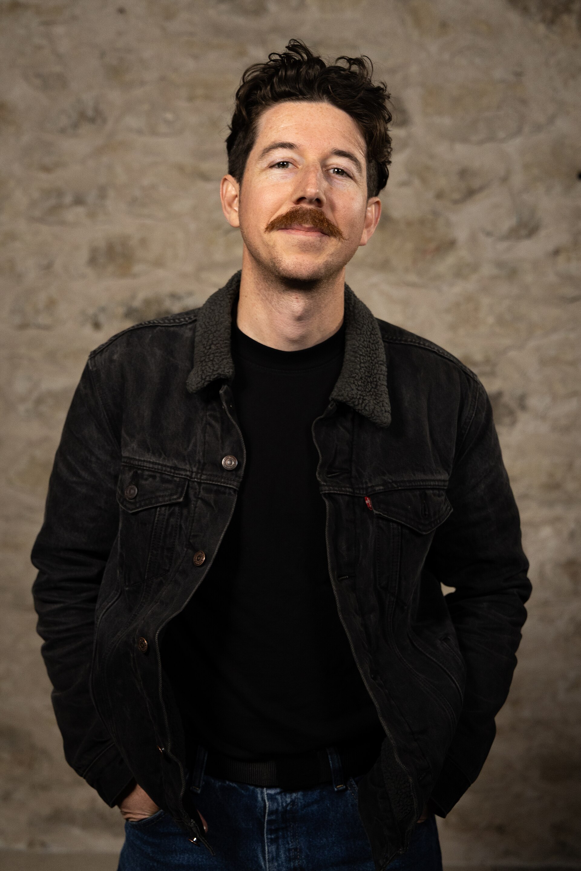 Dustin K Supencheck, Director of Photography, at the WikiPortraits studio at the 2025 SXSW Festival.