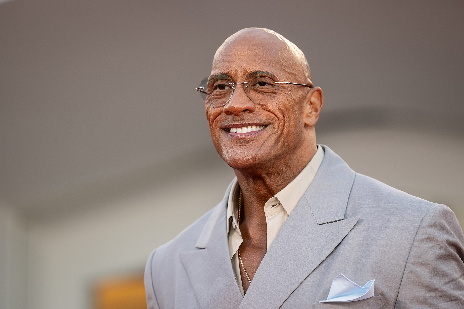 Actor Dwayne Johnson at the 2025 Venice Film Festival