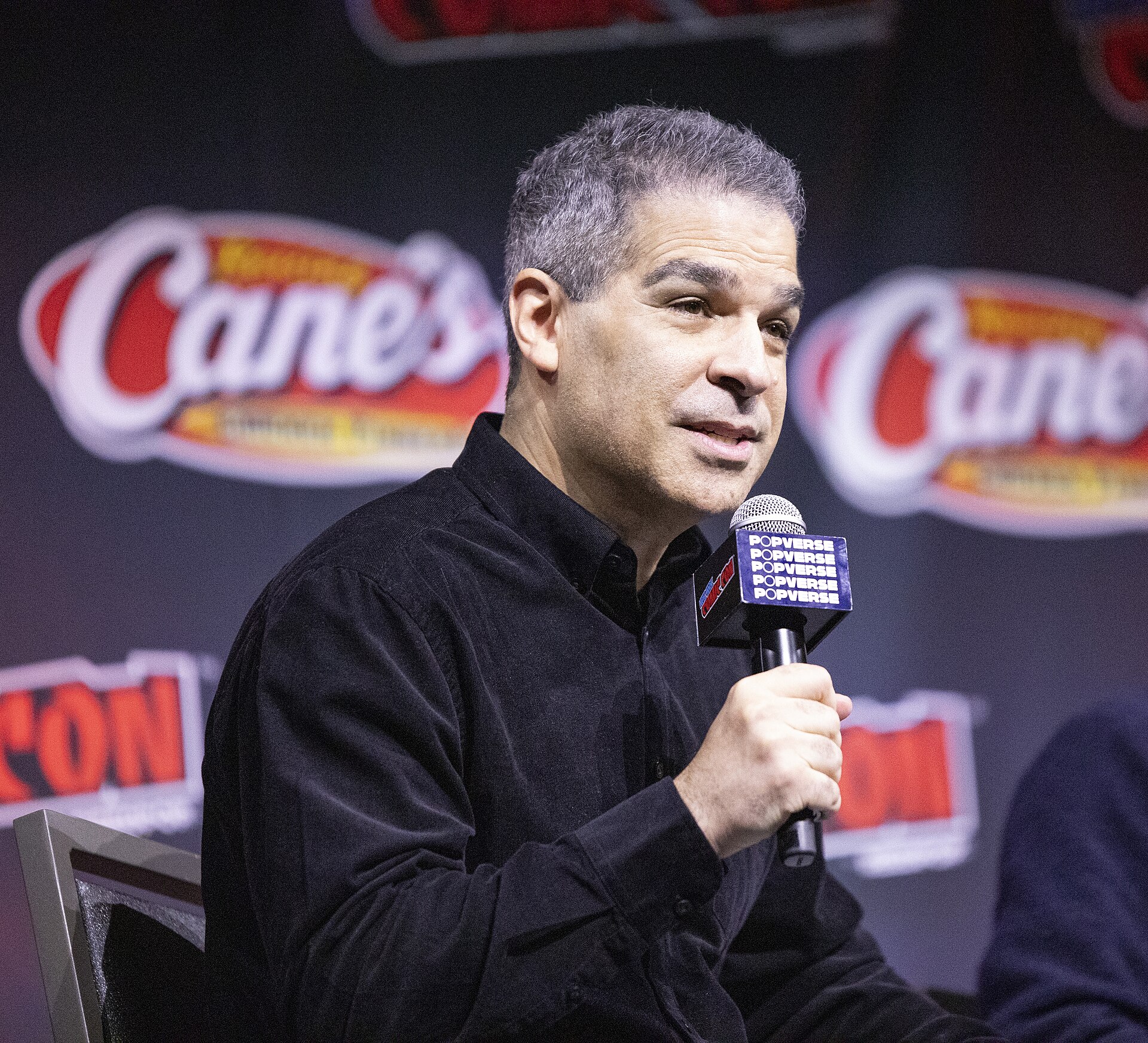Ed Boon at the 2025 NYCC Mortal Kombat II Panel.