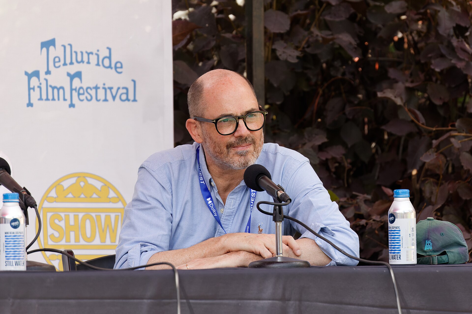 Edward Berger at the 2024 Telluride Film Festival during the Sunday Noon Seminar panel discussion.