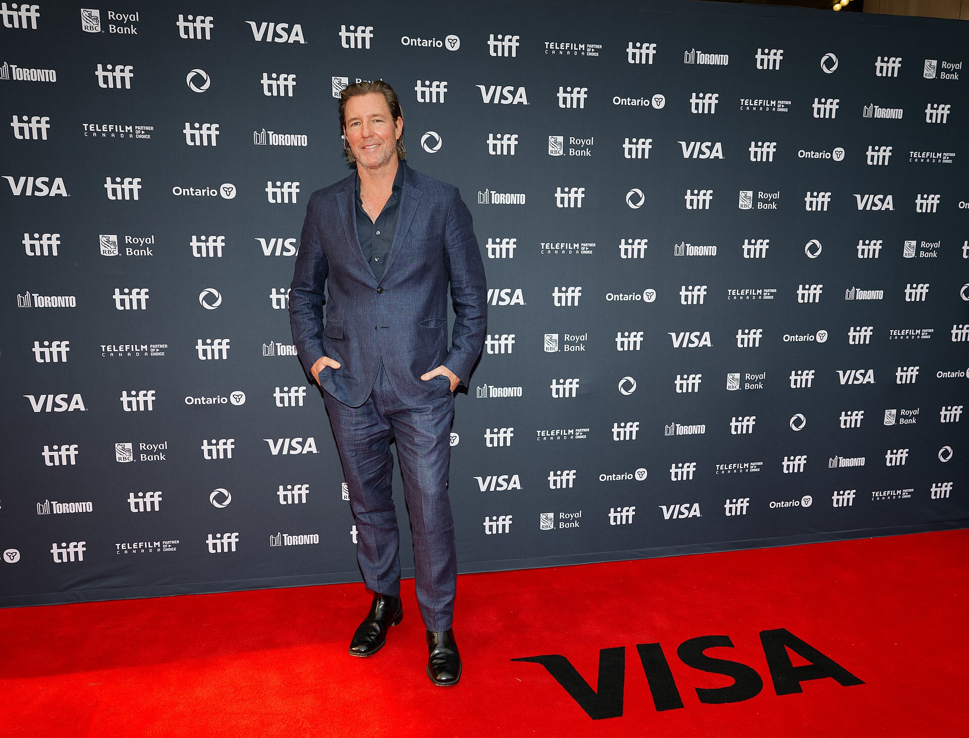 Edward Burns at the 2024 Toronto International Film Festival (TIFF) for the movie Millers In Marriage.