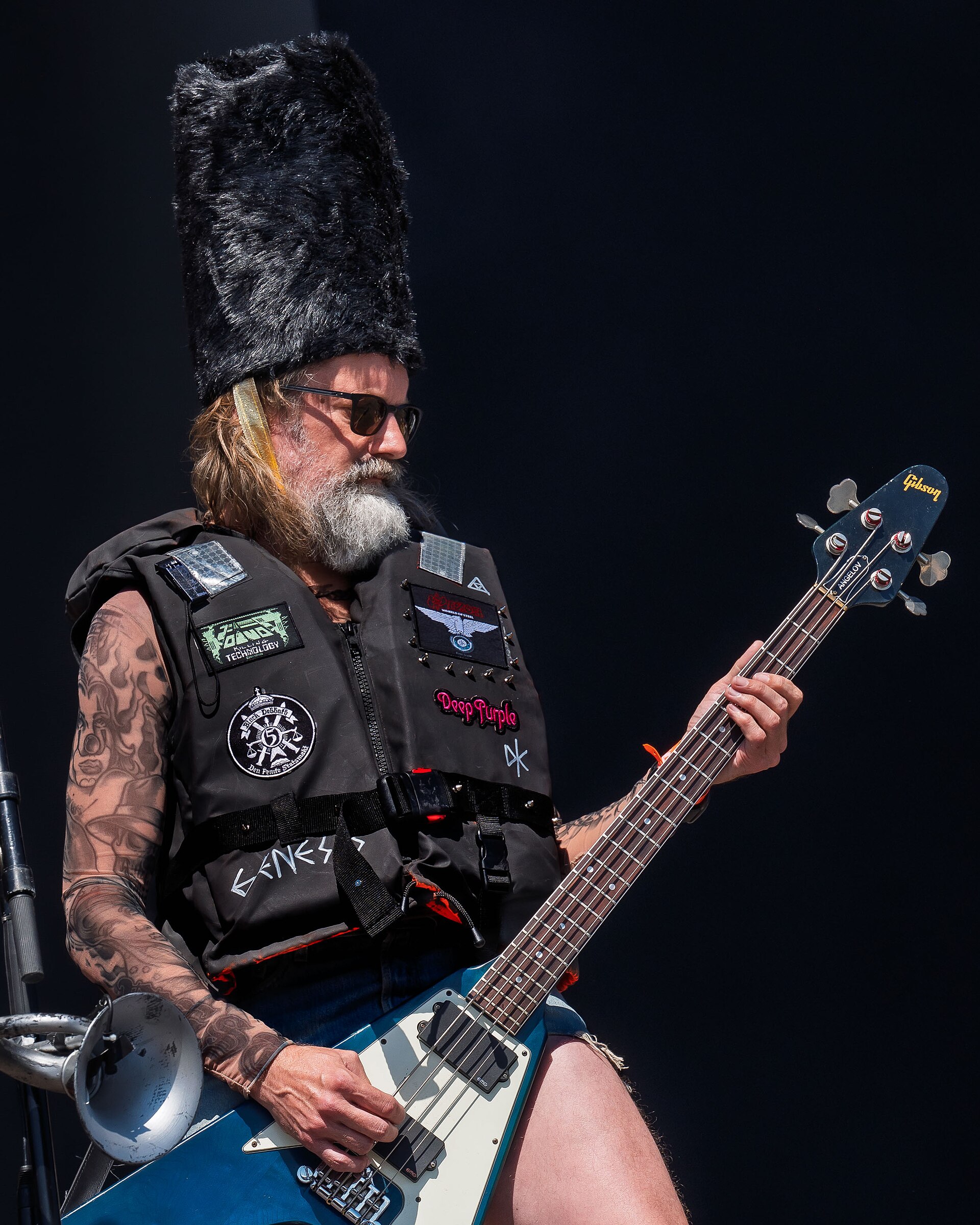 Egil Hegerberg with Black Debbath at the Tons of Rock festival in Oslo, Norway, 2024