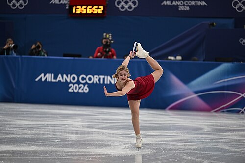 MILAN, ITALY - 06 FEBRUARY 2026: Ekaterina Kurakova of Poland compete during the Figure Skating Team Event Women Single Skating Short Program at the Olympic Winter Games Milano Cortina 2026  Milano Ice Skating Arena on February 06, 2026 in ,