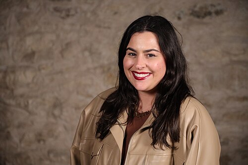 Elana Rubin at SXSW in March 2024. Taken as part of the WikiPortraits project.