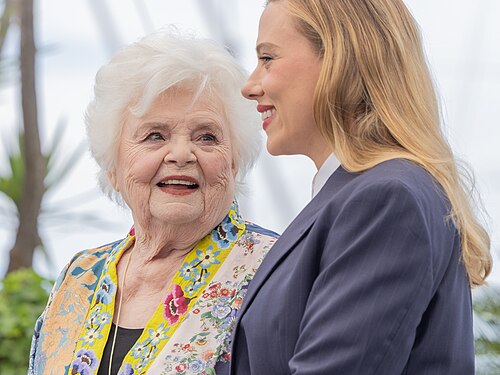 June Squibb and Scarlett Johansson at the 2025 Cannes Film Festival