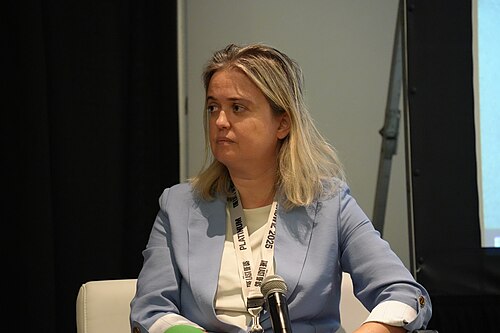 Elena Favilli, Rebel Girls, panel at SXSW 2025 in Austin, Texas. The Power of Storytelling for Climate Action.