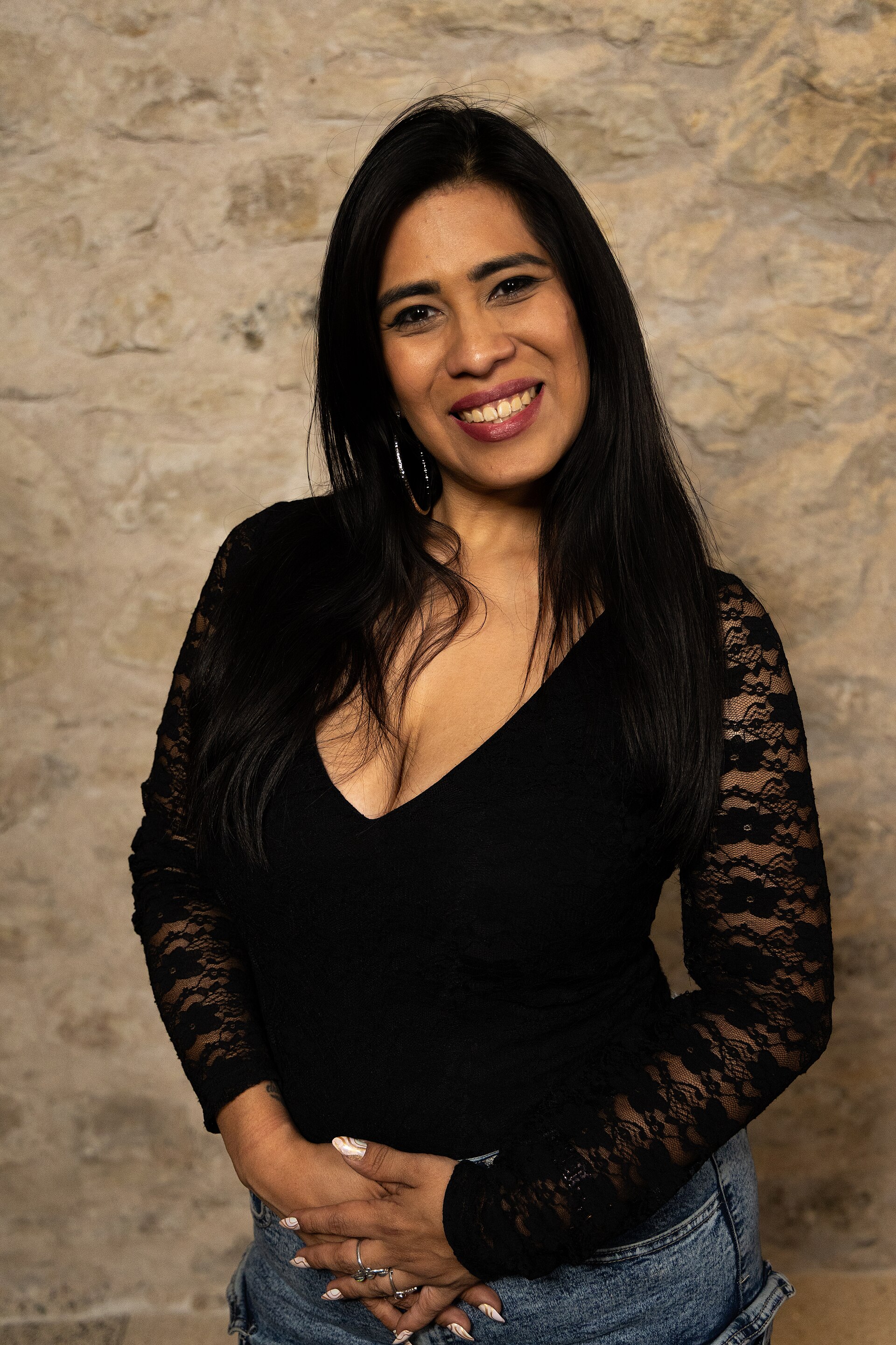 Elexis Martinez, Career and training specialist, at the WikiPortraits studio at the 2025 SXSW Festival.