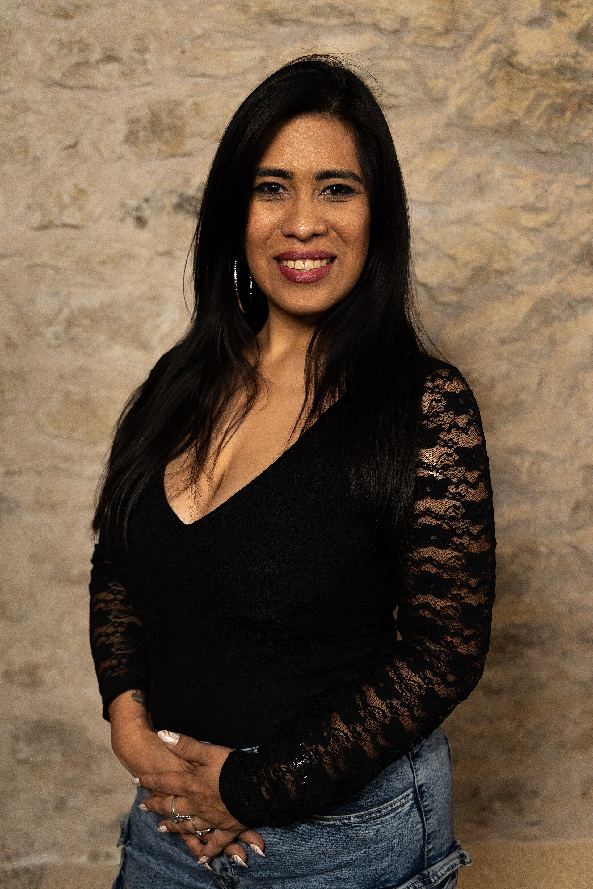 Elexis Martinez, Career and training specialist, at the WikiPortraits studio at the 2025 SXSW Festival.