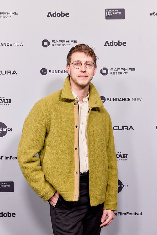 Elijah Stevens at the 2026 Sundance Film Festival for Barbara Forever