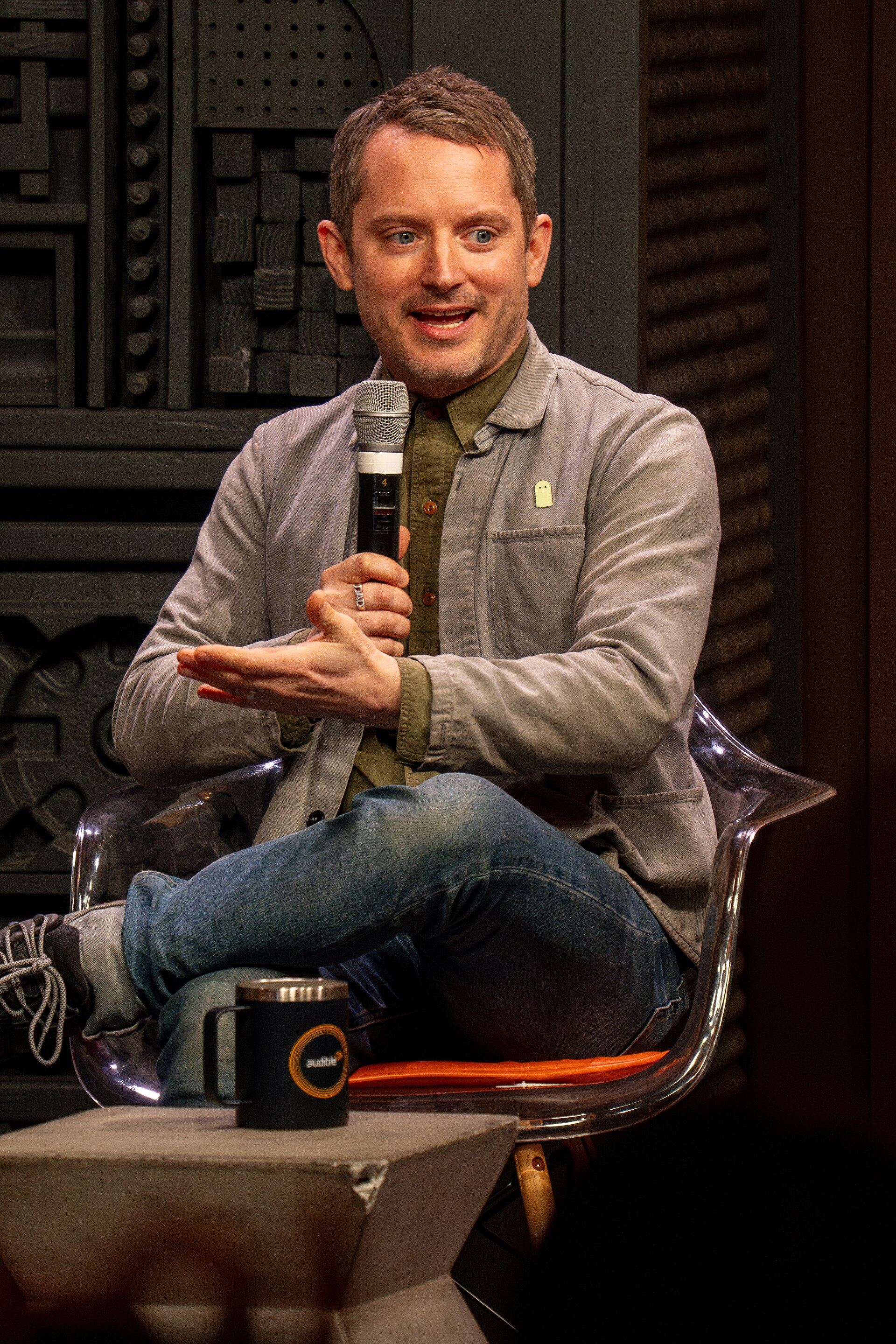 Elijah Wood at the 2025 Sundance Film Festival Visitations Podcast Recording