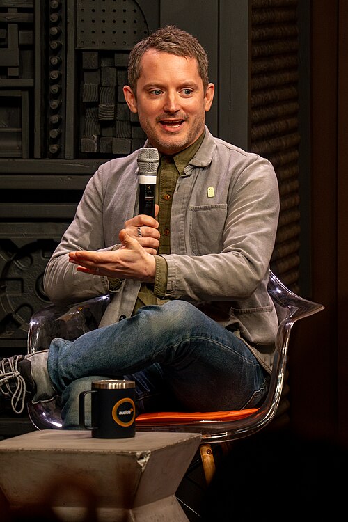 Elijah Wood at the 2025 Sundance Film Festival Visitations Podcast Recording