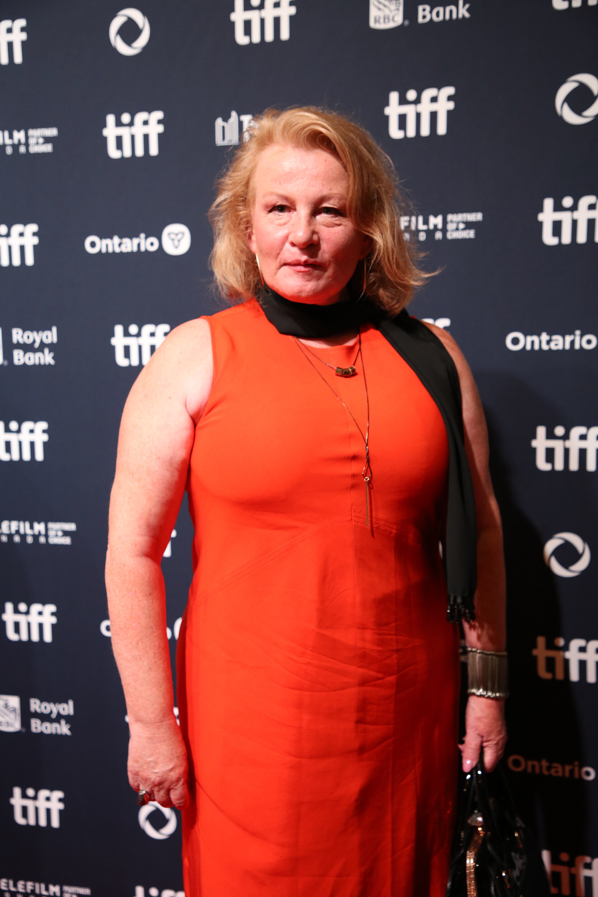 Elizabeth Saunders, actor, at the 2024 Toronto International Film Festival (TIFF) for the movie 40 Acres.