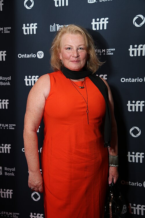 Elizabeth Saunders, actor, at the 2024 Toronto International Film Festival (TIFF) for the movie 40 Acres.