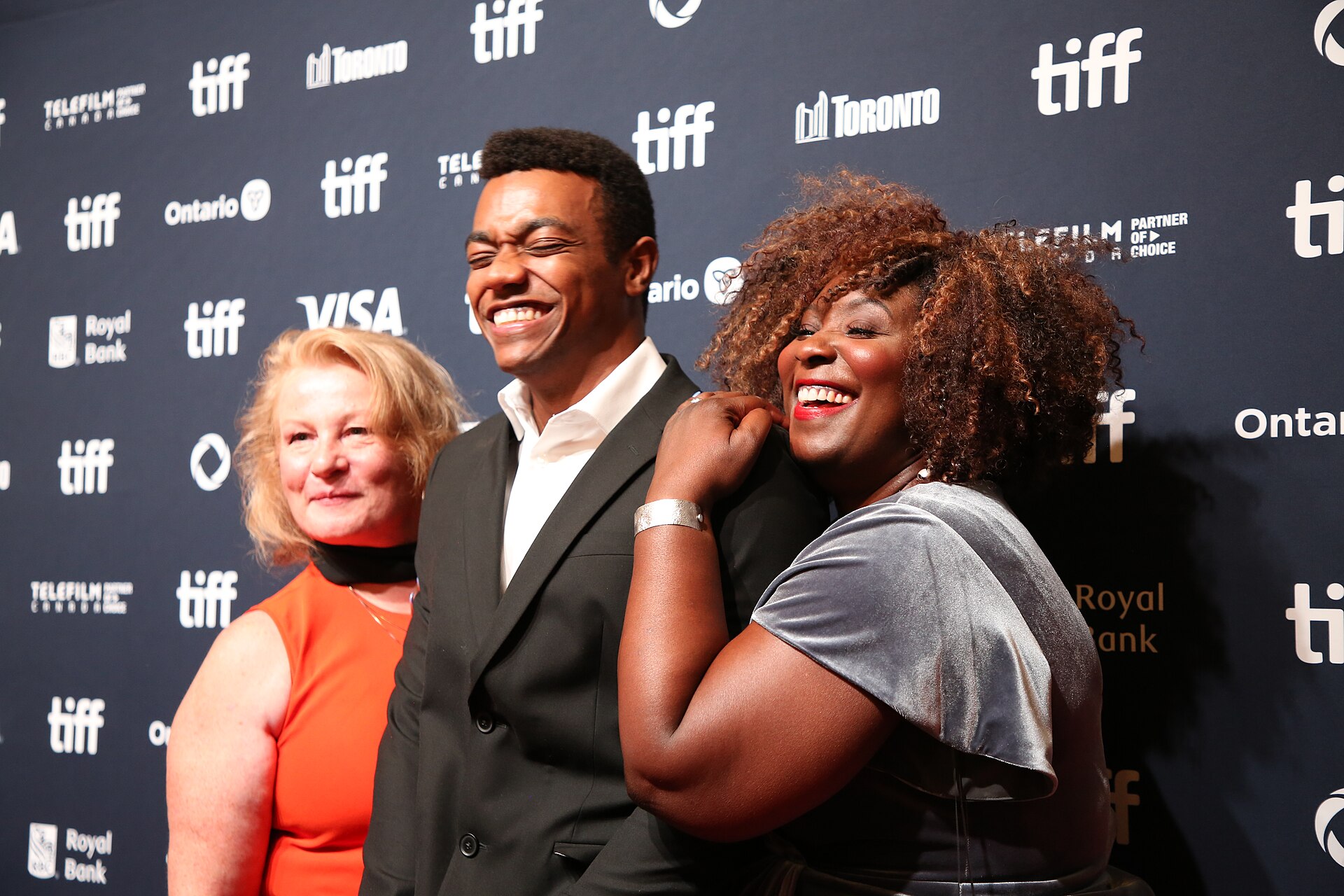 Elizabeth Saunders, Kataem O'Connor, and Jennifer Holness at the 2024 Toronto International Film Festival (TIFF) for the movie