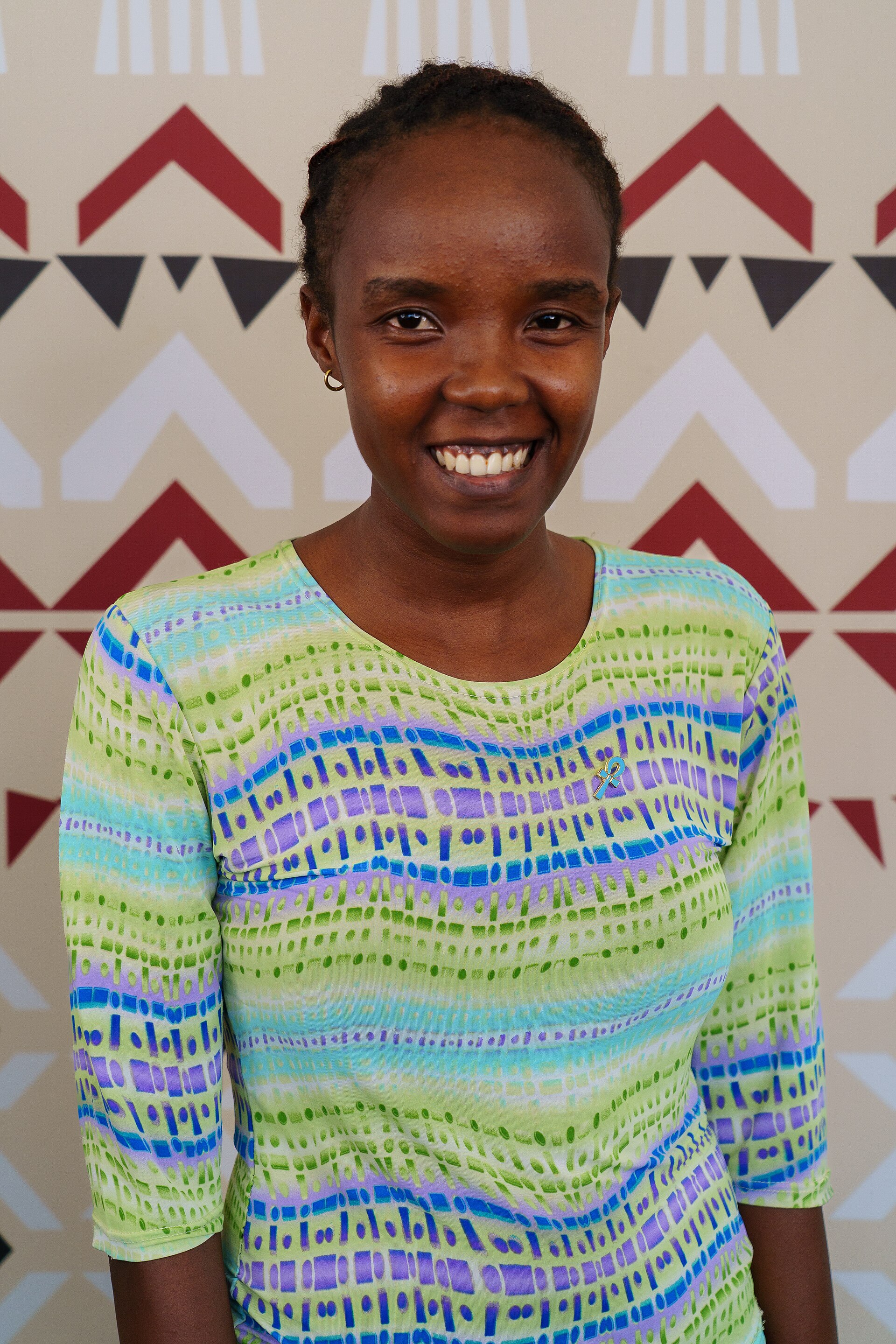 Elizabeth Waruingui portrait at Wikimania 2025 WikiPortraits Studio