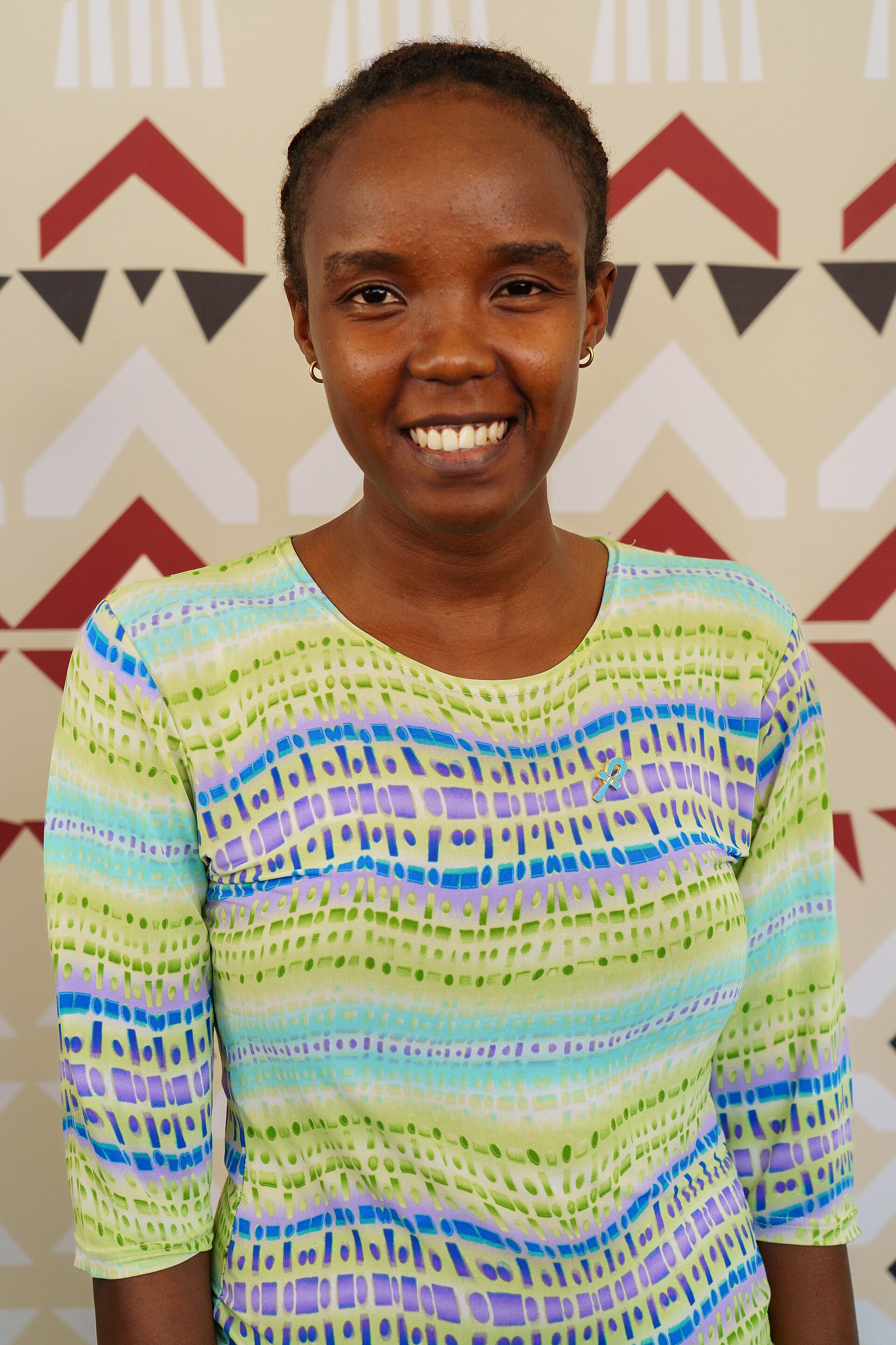 Elizabeth Waruingui portrait at Wikimania 2025 WikiPortraits Studio
