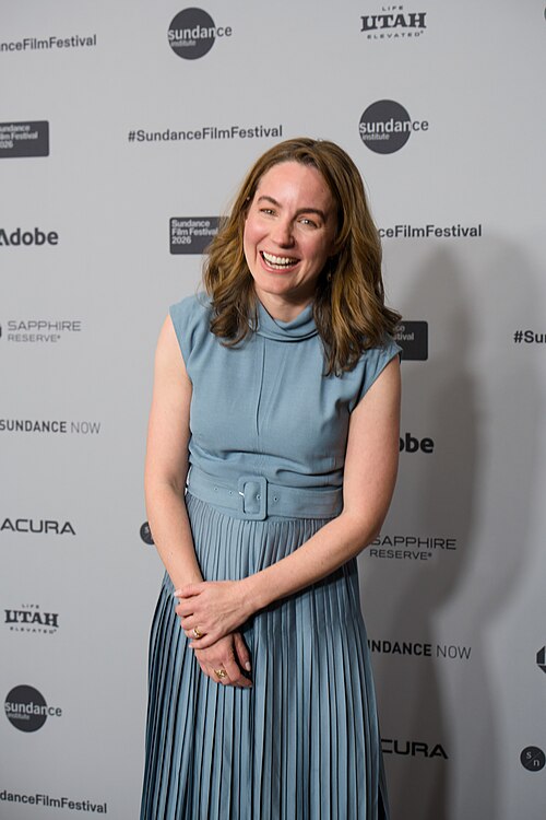 Elizabeth Wolff, director, at the 2026 2026 Sundance Film Festival for the movie Give Me The Ball!.