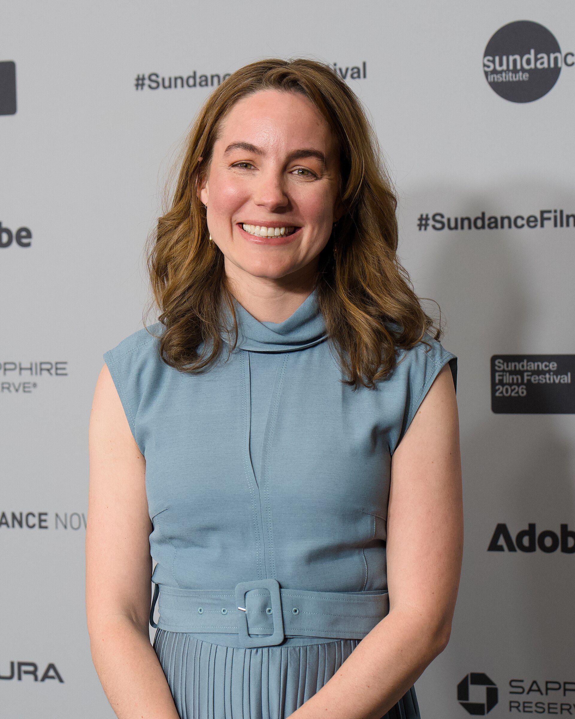 Elizabeth Wolff, director, at the 2026 2026 Sundance Film Festival for the movie Give Me The Ball!.