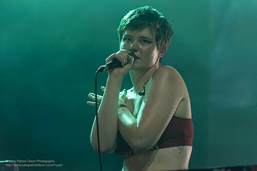 Ella Harris of PVA performing at End of the Road, Dorset, England 2nd September 2023