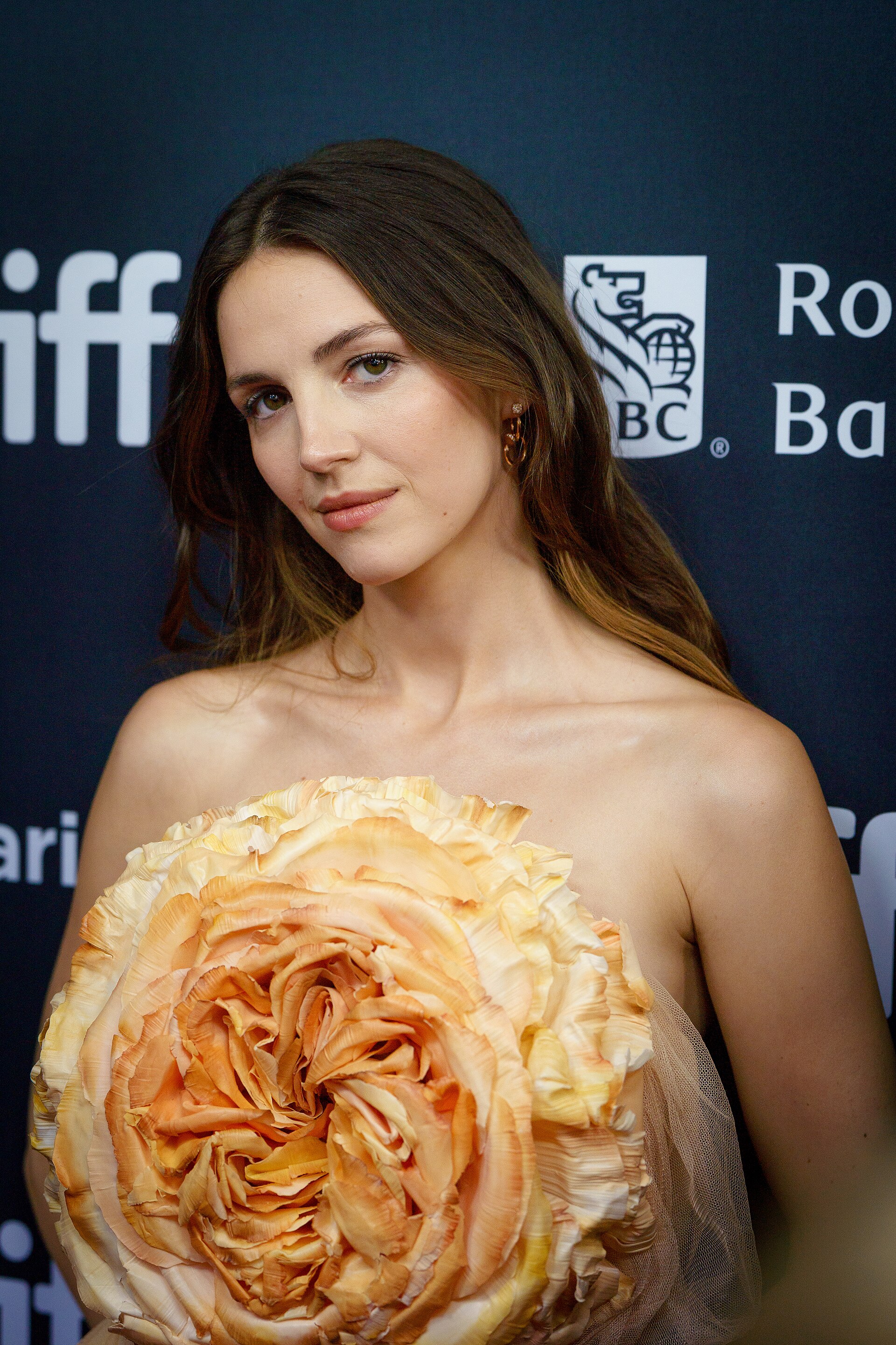 Ella Hunt, actor, at the 2024 Toronto International Film Festival (TIFF) for the movie SATURDAY NIGHT.
