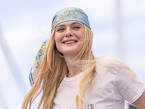 Actress Elle Fanning at the 2025 Cannes Film Festival