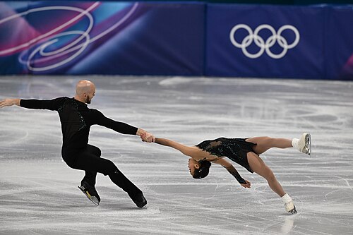 MILAN, ITALY - 16 FEBRUARY 2026: Ellie KAM and Danny O'SHEA of United States compete during the Figure Skating Pair Skating Free Skating at the Olympic Winter Games Milano Cortina 2026 Milano Ice Skating Arena on February 16, 2026 in Milan, Italy