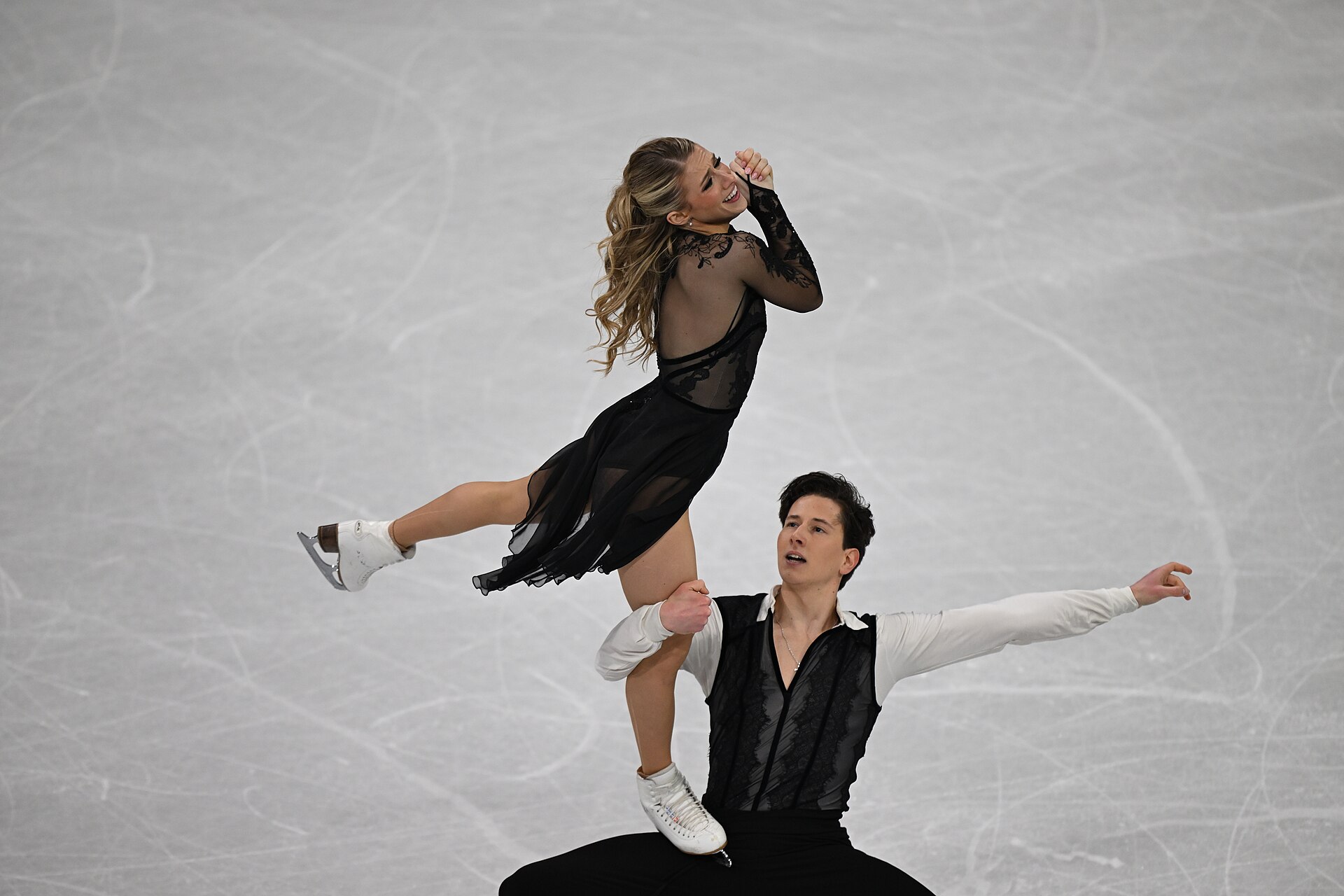 MILAN, ITALY - 11 FEBRUARY 2026: Emilea Zingas and Vadym Kolesnik of United States compete during the Figure Skating Ice Dance Free Dance at the Olympic Winter Games Milano Cortina 2026 Milano Ice Skating Arena on February 11, 2026 in Milan, Italy