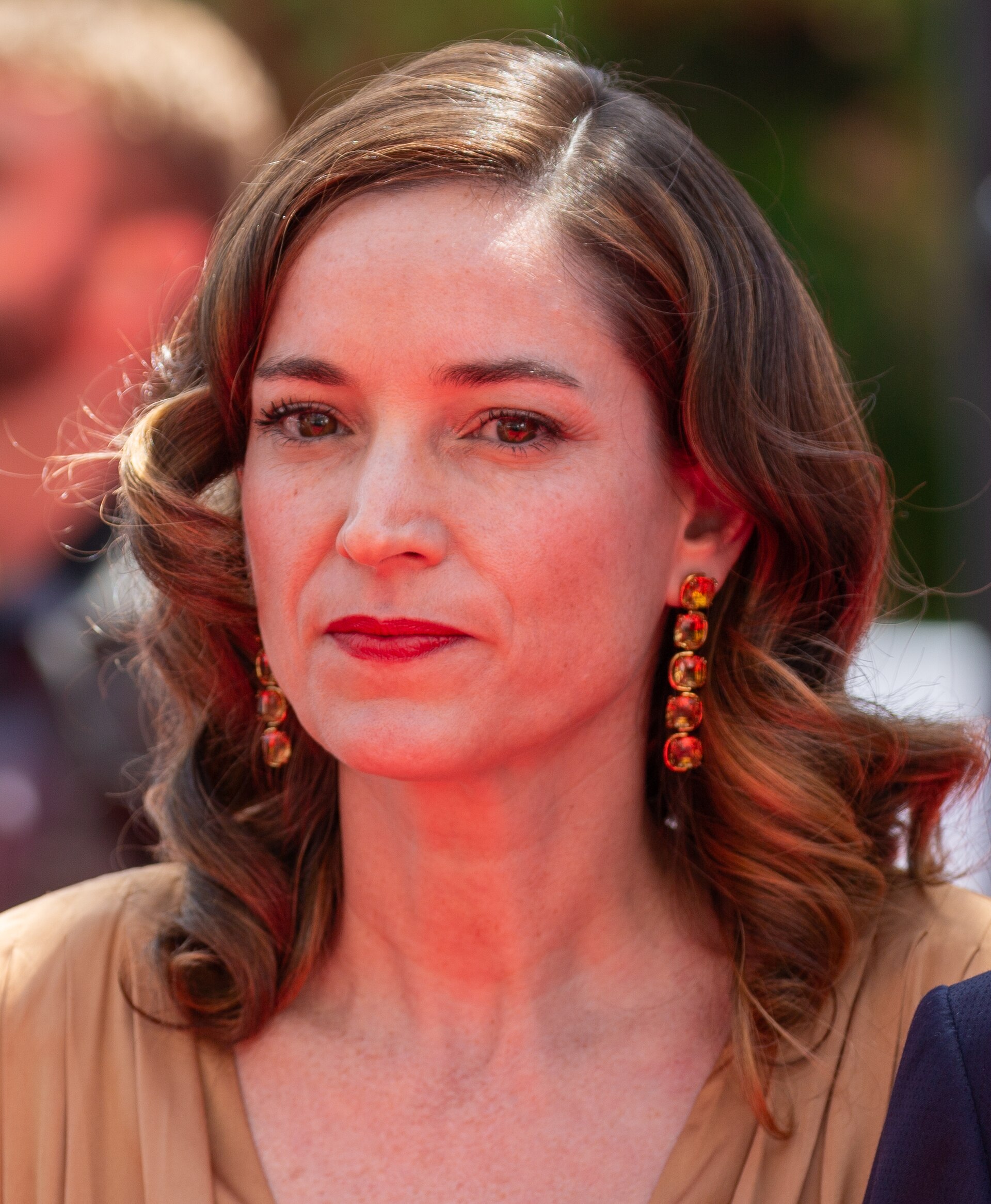 Emilie Lesclaux at 2025 Cannes Red Carpet for O Agente Secreto